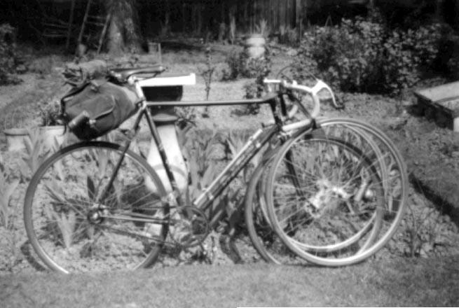 Off to the races! Bike carrying sprints and tubs on front wheel carriers.