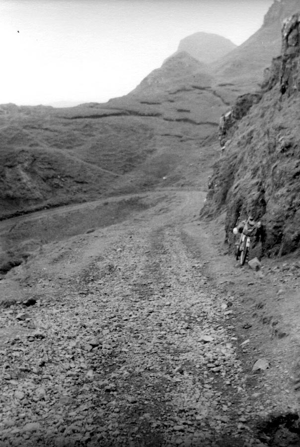 The road over the Quiraing in 1955 (rough road!)